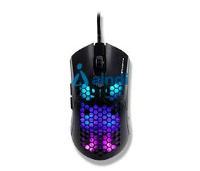 Mouse Gamer Naceb Technology Phantom NA-0954, 6 botones, USB, 400-10000 DPI, iluminación RGB, sensor PAW3325, cable reforzado 1.8 mts