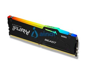 Kingston FURY Beast Black DDR5 16GB 5200MT/s CL40 RGB KF552C40BBA-16