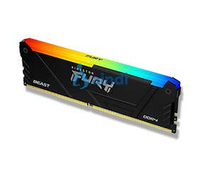 Kingston Fury Beast Black DDR4 8GB 3200MT/s CL16 RGB - KF432C16BB2A/8