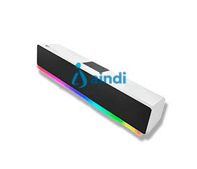 Bocina gamer Balam Rush Glimm Bar BG585 inalámbrica Bluetooth sonido estéreo 10 W recargable iluminación LED BR-936965