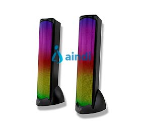 Bocinas Balam Rush BG575 Gamer Glimm Tower Bluetooth/Auxiliar 10W RMS BR-936972