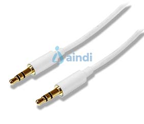 CABLE DE AUDIO ESTÉREO SLIMLINE DE 2 METROS CON MINI JACK PLUG 3.5MM TRRS - MACHO A MACHO - BLANCO - STARTECH.COM MOD. MU2MMMSWH