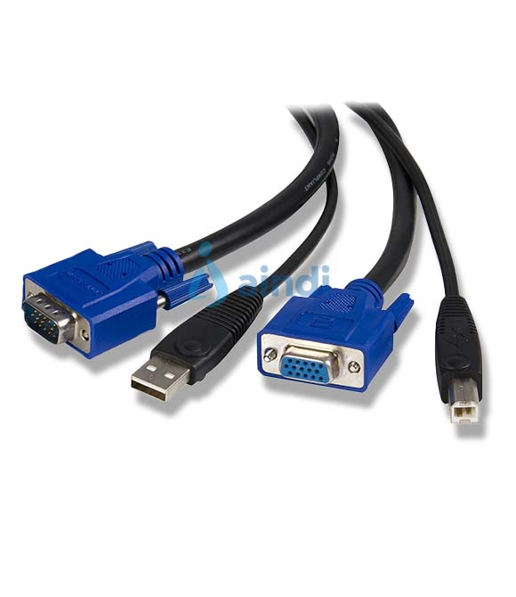 CABLE KVM DE 1.8M TODO EN UNO VGA USB A USB B HD15 - 2 EN 1 - STARTECH.COM MOD. SVUSB2N1_6