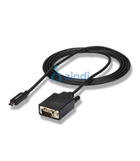 CABLE USB-C A VGA DE 2M - 1920X1200 - NEGRO - STARTECH.COM MOD. CDP2VGAMM2MB