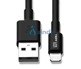CABLE DE SINCRONIZACIóN TRIPP LITE M100-006-BK CABLE DE SINCRONIZACIóN Y CARGA USB A A LIGHTNING, CERTIFICADO MFI - NEGRO, M/M, USB 2.0, 1.83 M [6 PIES] GARANTíA LIMITADA POR 2 AñOS
