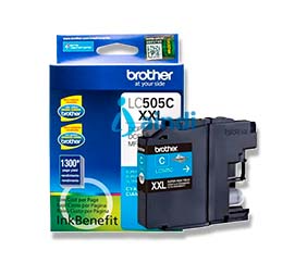 CARTUCHO DE TINTA BROTHER LC505C PARA SUPER ALTO RENDIMIENTO 1300 IMPRESIONES CYAN