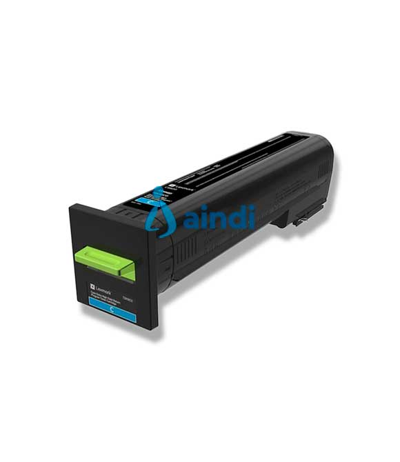 TONER LEXMARK 72K4XC0 CIAN, EXTRA ALTO RENDIMIENTO 22000, PARA CS820DE, CX860DE, CX825DE