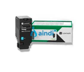 Lexmark 71C80C0 Cartucho de tóner cian programa de devolución 5000 páginas