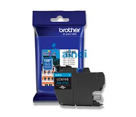 CARTUCHO DE TINTA CYAN BROTHER LC3019C DE ALTO RENDIMIENTO 1500 PAGINAS AL 5 DE COBERTURA