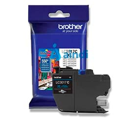 Cartucho de Tinta Cyan Brother LC3017C - Rendimiento de 550 Páginas al 5% de Cobertura