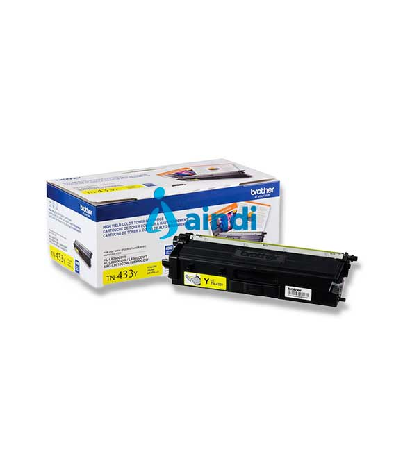 TONER BROTHER AMARILLO TN433Y PARA RENDIMIENTO DE 4000 PAGINAS AL 5 POR CIENTO DE COBERTURA