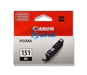 CARTUCHO CANON CLI-151BK NEGRO RENDIMIENTO APROX 1, 645 PAGINAS, COMPATIBLE CON MG5410, MG5510, MG5610, MG6310, MG6410, MG6610, MG7110, MG7510, MX721, MX921, IX6810, IP7210, IP8710.