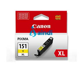 Tinta Canon CLI-151 Amarilla 7 ml 334 Páginas Modelo 6531B001