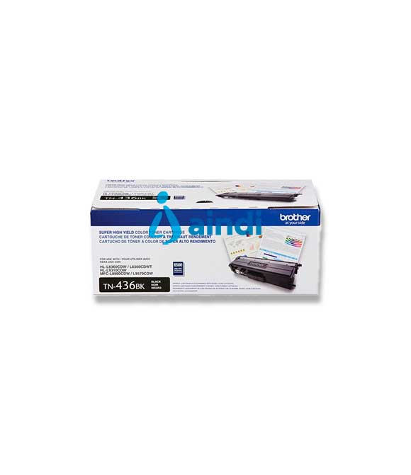 TONER BROTHER NEGRO TN436BK PARA RENDIMIENTO DE 6500 PAGINAS AL 5 POR CIENTO DE COBERTURA