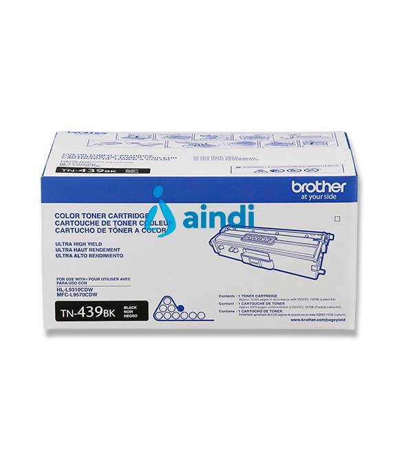 TONER BROTHER NEGRO TN439BK ALTO RENDIMIENTO DE 9000 PAGINAS AL 5 POR CIENTO DE COBERTURA
