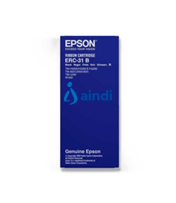 CINTA EPSON NEGRA PARA MINIPRINTERS ERC-31B, M930/TM-930II/TM-U950/TM-U925/TM-H5000/TM-590