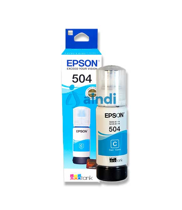 CARTUCHO EPSON MODELO T504 CYAN, PARA L4150, L4160, L6161, L6171, L6191