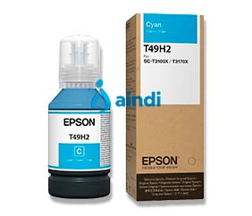 Epson T49H Cyan Cartucho para plotter T3170X 140 ml | T49H200