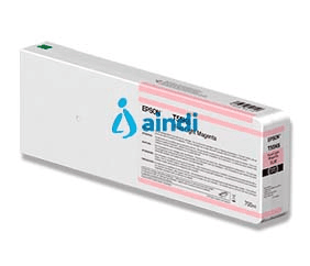 Cartucho epson modelo t55k ultrachrome hd / hdx magenta claro, para plotter p6000/ p7000/ p8000/ p9000 700 ml