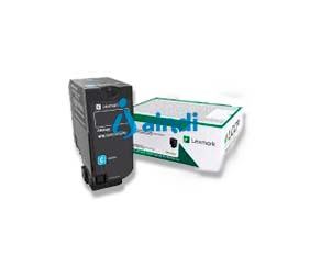 Lexmark 74C4SC0 Tóner Rendimiento Estándar Programa Retorno CS720DE Cian