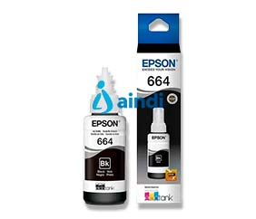 Cartucho Epson 664 Negro para L110, L200, L210, L350, L355, L555, L300, L1300 - T664120-AL