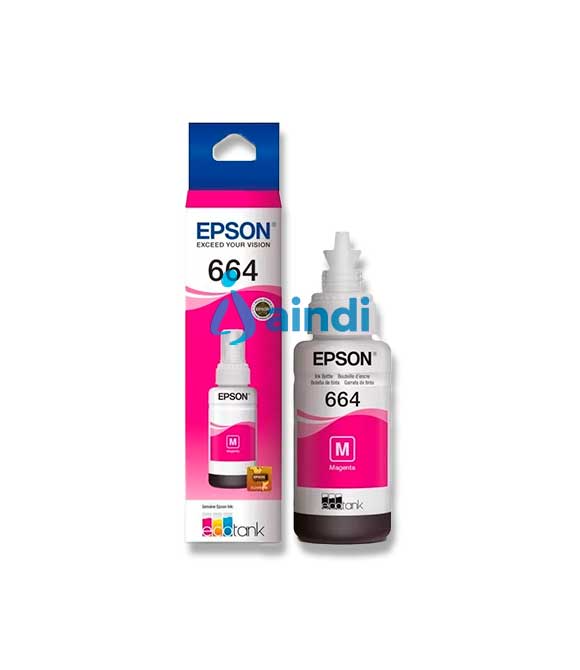 CARTUCHO EPSON MODELO 664 MAGENTA, PARA L110, L200, L210, L350, L355, L555, L300, L1300