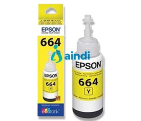 Cartucho Epson 664 Amarillo T664420-AL para L110, L200, L210, L300, L350, L355, L555, L1300