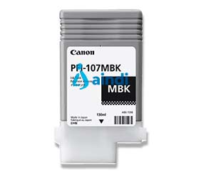Canon PFI-107MBK. Tipo de tinta de color: Tinta a base de pigmentos, Colores de impresión: Negro mate, Cantidad por paquete: 1 pieza(s)