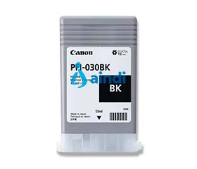 Tanque de Tinta Canon PFI-030BK Negro de 55 ml para Impresoras ImagePROGRAF TA-20 y TA-30