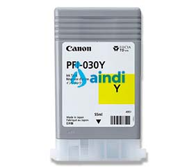 TANQUE DE TINTA CANON PFI-030Y YELOW DE 55 ML PARA IMAGEPROGRAF TA-20, TA-30.