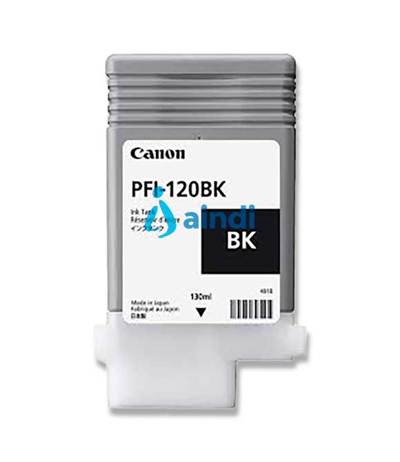 TANQUE DE TINTA CANON PFI-120 MBK NEGRO MATE RENDIMIENTO 130ML, COMPATIBLE CON TM-200, TM-205, TM-300, TM-305.