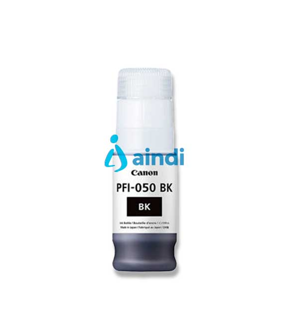 TANQUE DE TINTA CANON PFI-050 BK NEGRO,COMPATIBLE: TC-20, CAPACIDAD 70 ML