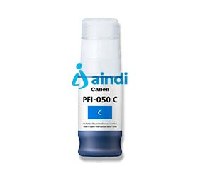 Tanque de Tinta Canon PFI-050 C Cyan - Compatible TC-20 - Capacidad 70 ml