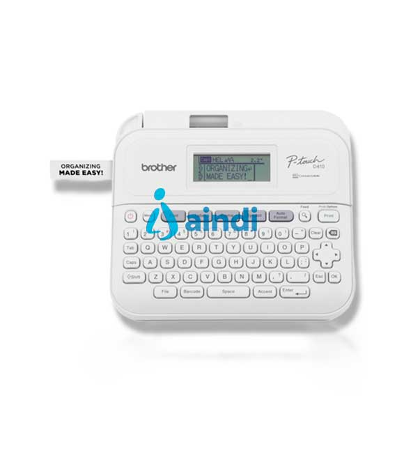 ROTULADOR DE ETIQUETAS BROTHER PTD410,TECLADO QWERTY, 20MM/SEG, USB, CONEXION A PC