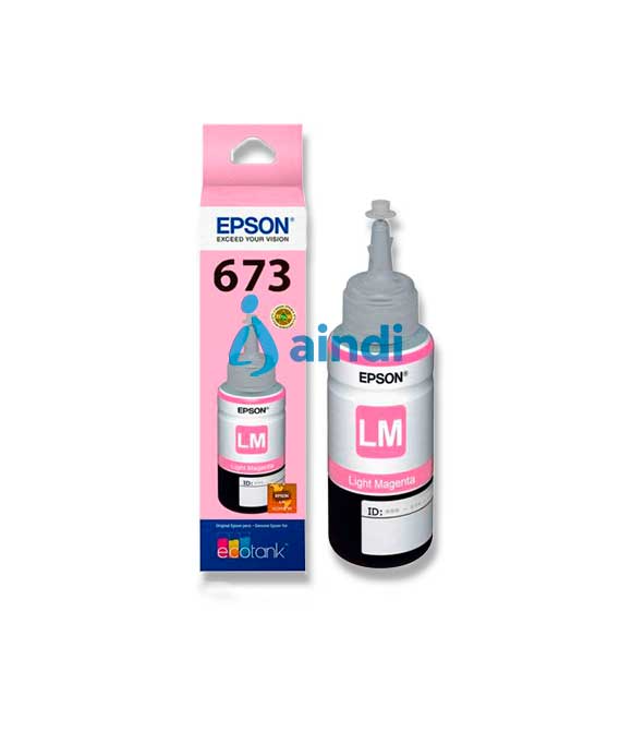 Cartucho Epson Modelo 673 Magenta Light - Compatible con L800, L1800 y L805