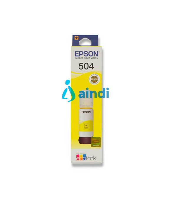 CARTUCHO EPSON MODELO T504 AMARILLO, PARA L4150, L4160, L6161, L6171, L6191