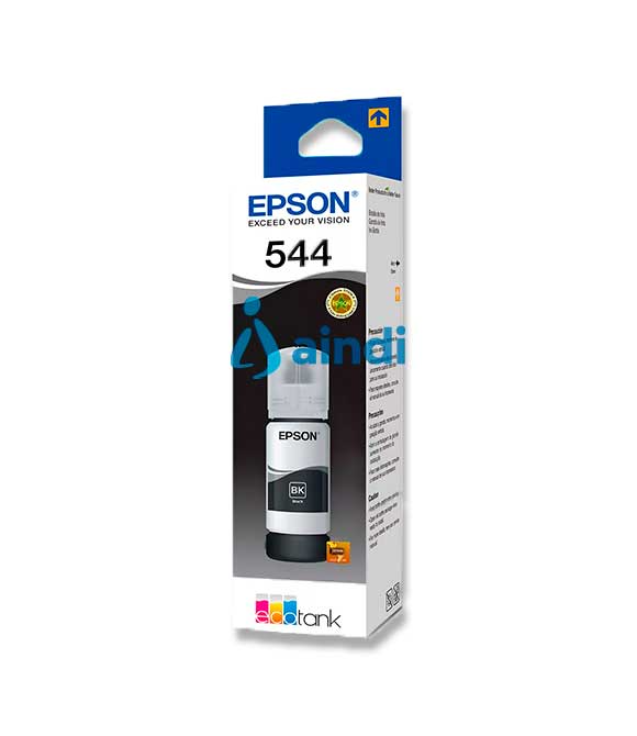 CARTUCHO EPSON MODELO T544 NEGRO, TINTA DYE, PARA L1210, L3210, L3250, L3110, L3150, L5190
