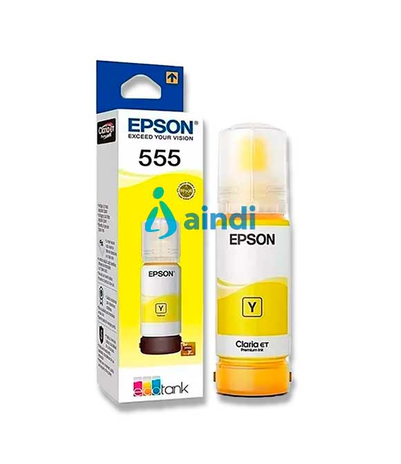 CARTUCHO EPSON MODELO T555 AMARILLO, PARA L8160, L8180
