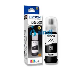 Cartucho Epson T555 Negro C13T555120-AL para L8160 y L8180, Alto Rendimiento