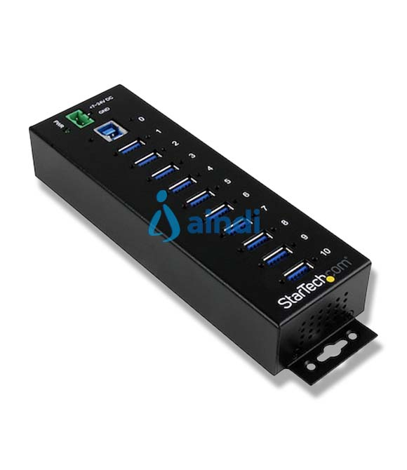 HUB CONCENTRADOR INDUSTRIAL USB 3.0 DE 10 PUERTOS - HUB CON PROTECCION DE DESCARGAS - STARTECH.COM MOD. ST1030USBM