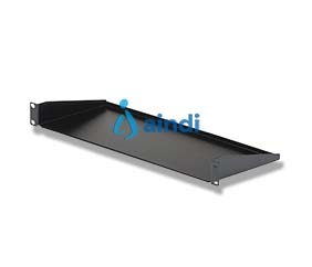 StarTech.com CABSHELF1U Charola fija 1U para rack, 15 kg, acero, negro