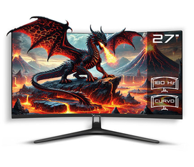 Xzeal Curved Gaming Monitor 27" Pro - FHD | 180Hz | 1ms | Panel VA | DP y HDMI | Soporte VESA