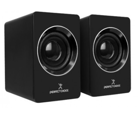PERFECT CHOICE PC-112914 Bocinas Estéreo para Computadora sonido Estéreo 2.0 Conector USB