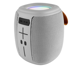 Perfect Choice Novel Drum Bocina Inalámbrica Bluetooth TWS RGB Gris PC-113126