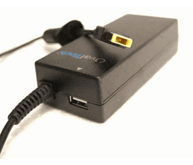 OVALTECH Adaptador para Computadora Portátil 20V/3.25A + USB OTAC-E77-65W