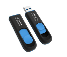 ADATA AUV128-256G-RBE Memoria USB 256 GB USB 3.2 Gen1 Negro / Azul - AUV128-256G-RBE