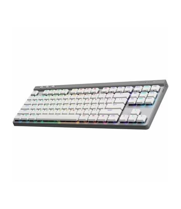 Logitech G G515 LIGHTSPEED TKL teclado gaming compacto blanco BT USB-A RGB 920-012535