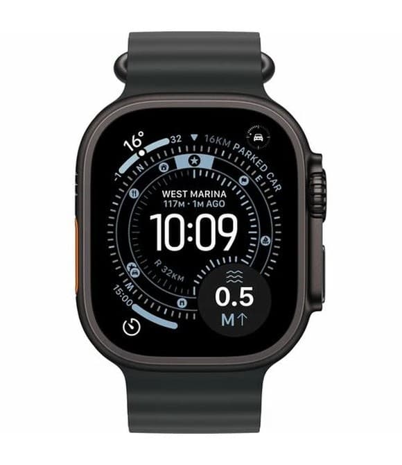 Apple Watch Ultra 3 GPS Celular Negro con Correa Ocean Negra MF0J4CL/A