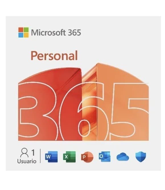 Microsoft 365 Personal - 1 Usuario Anual: Word, Excel, PowerPoint, 1TB + Copilot