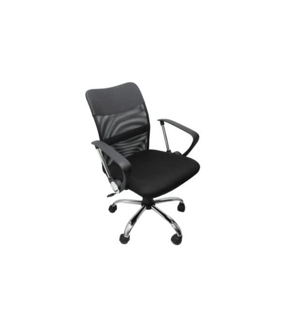 Silla Ejecutiva Nextep NE-650E Tela, Altura Ajustable, Reclinable y Base Giratoria